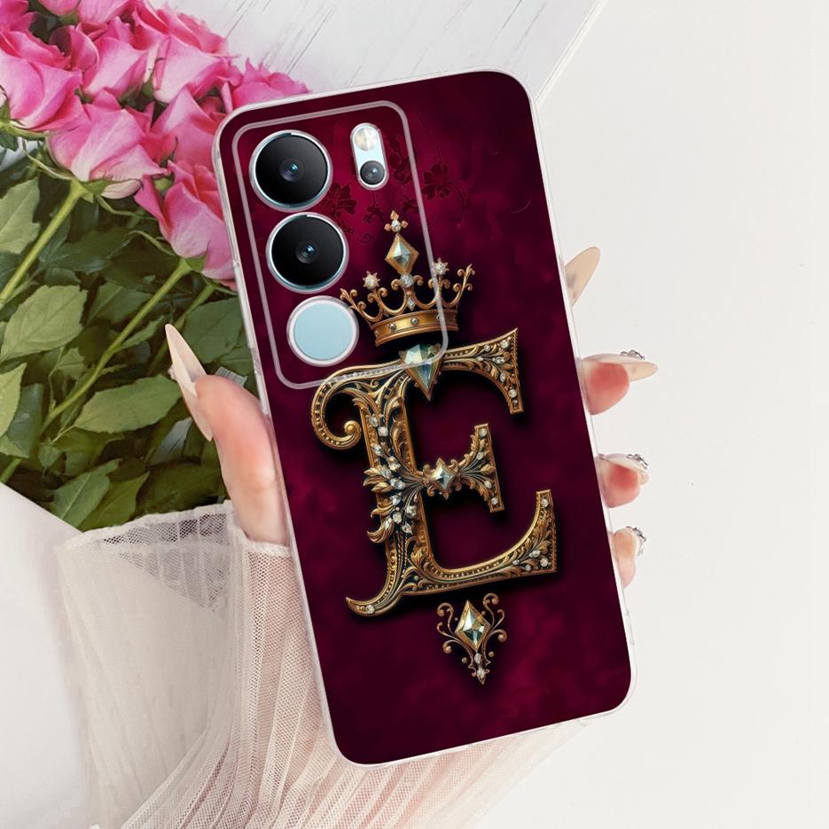 For Vivo V29 Pro Case V2251 Cute Crown Letters Cover Soft Slim Phone Case For Vivo V29e V 29 Pro VivoV29 E V2317 Back Cover Bags