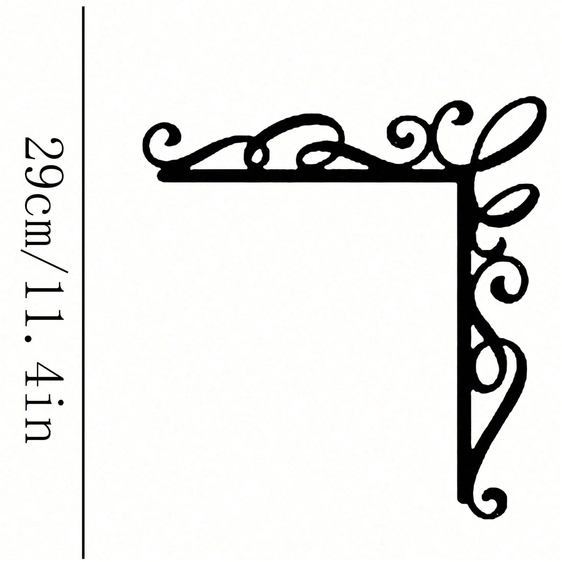 

Vintage Forged Iron Wall Art with Scroll Patterns Durable Handcrafted Metal Decor for Home Christmas Gift TY8380