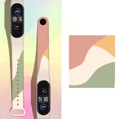 Colorful Strap Compatible for Xiaomi Mi Band 3 4 5 6 Soft TPU Wrist Strap Replacement Wristband
