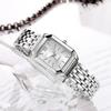 Quartz Movement Women Quartz Watch Stainless Steel Strap Ladies Watch Set  Daily Wear