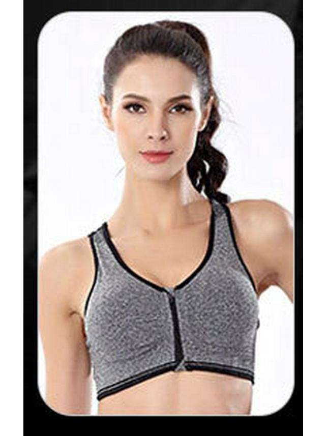 Shockproof Wirefree Cross Back Sports Bra for Running & Yoga