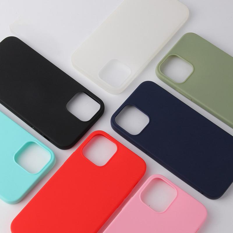 For iPhone 15 Matte Textured TPU Shell Shockproof Protection Mobile Phone Case