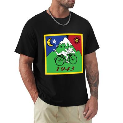 Den jízdního kola Albert Hoffman 4k Redesign Nejvyšší kvalita Verze LSD Tričko letní top trička oblečení pro muže