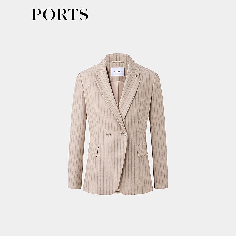 Ports Women's Striped Long Sleeve Jacket LQ8J079VFF016