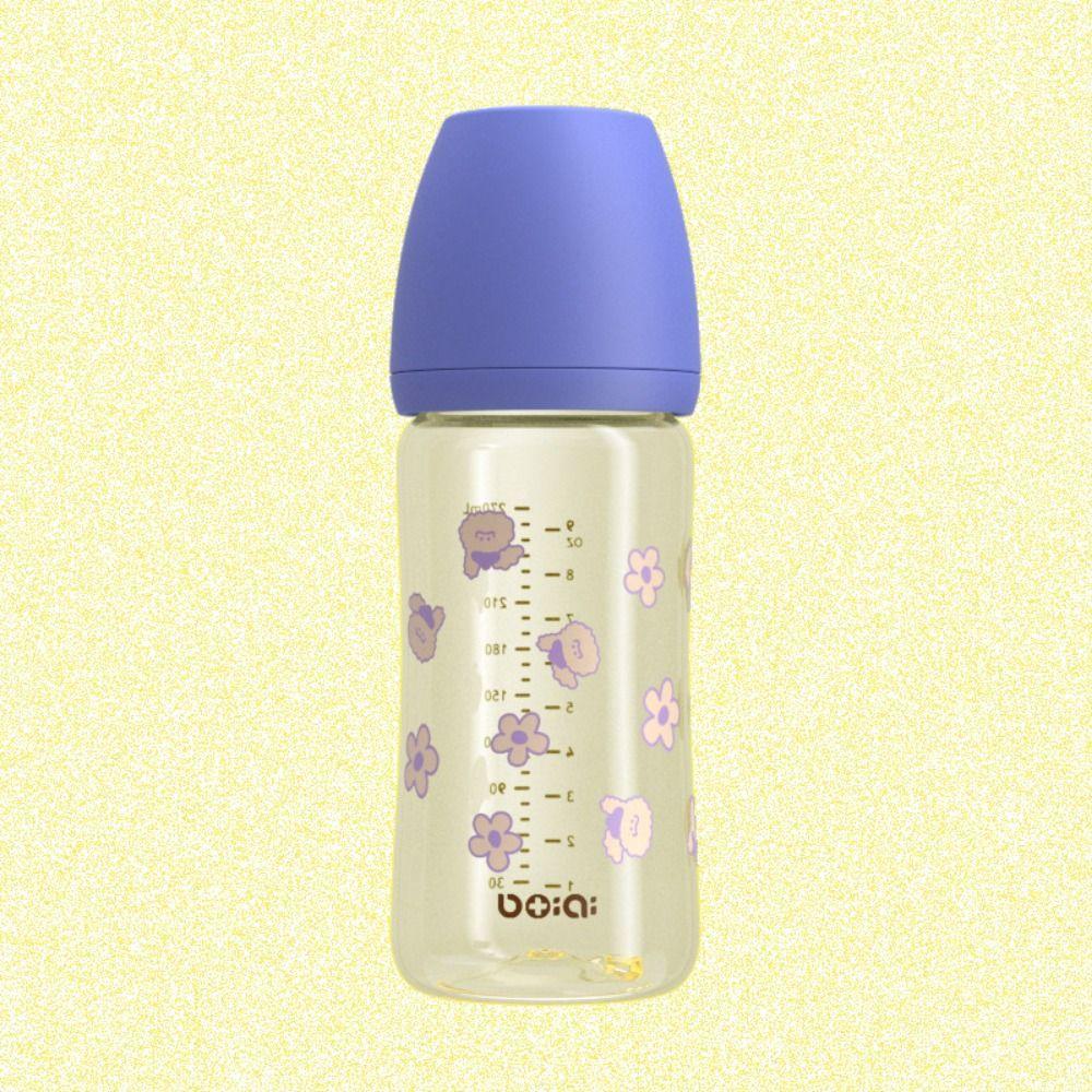 Food Grade Baby Milk Bottle PP Baby Bottle With Handle 270ml Baby Bottle  Feeding Supplies