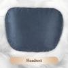 S-Class Car Headrests Lumbar Cushions Neck Protection Pillow Suede Seat Backrest Cushions Auto Accessories