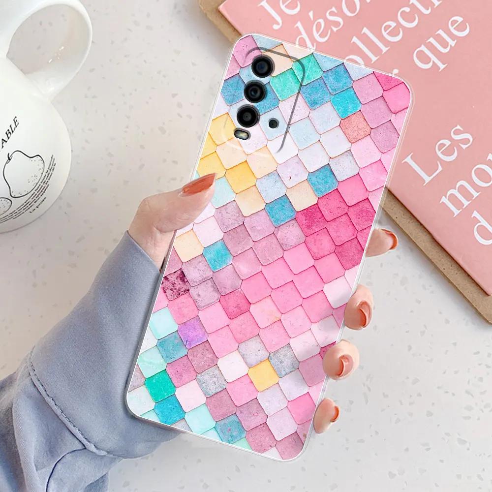 For Xiaomi Redmi 9T Case Redmi9T Back Cover Girls New Fashion Clear Phone Fundas Soft Silicone Case For Xiaomi Redmi9 T 9T Coque