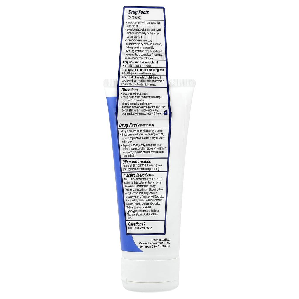 Acne Foaming Wash for Face and Body, Maximum Strength, 85G(3Oz)