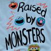 Sesame Street Unisex Adult Raised By Monsters T-Shirt