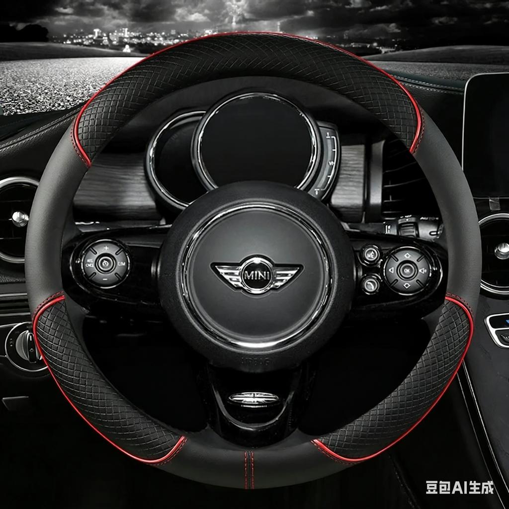Leather Car Steering Wheel Cover For MINI Cooper R50 R55 R56 F57 Clubman Countryman Clubvan Coupe Auto Accessories
