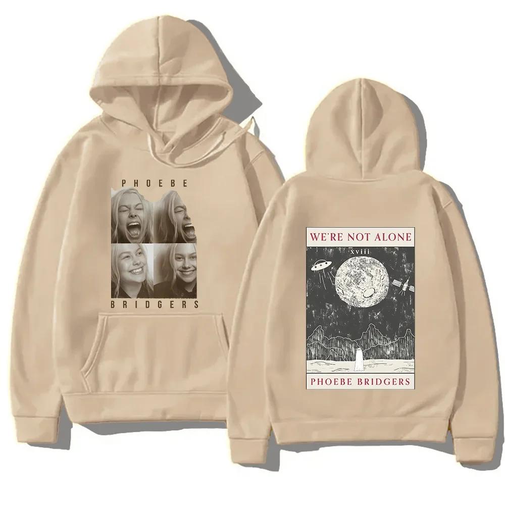 Fashion Women Casual Hoodies Phoebe Bridgers Indie Folk Sweatshirts Unisex with Pocket Hoody Oversized Versatile Soft Pullovers