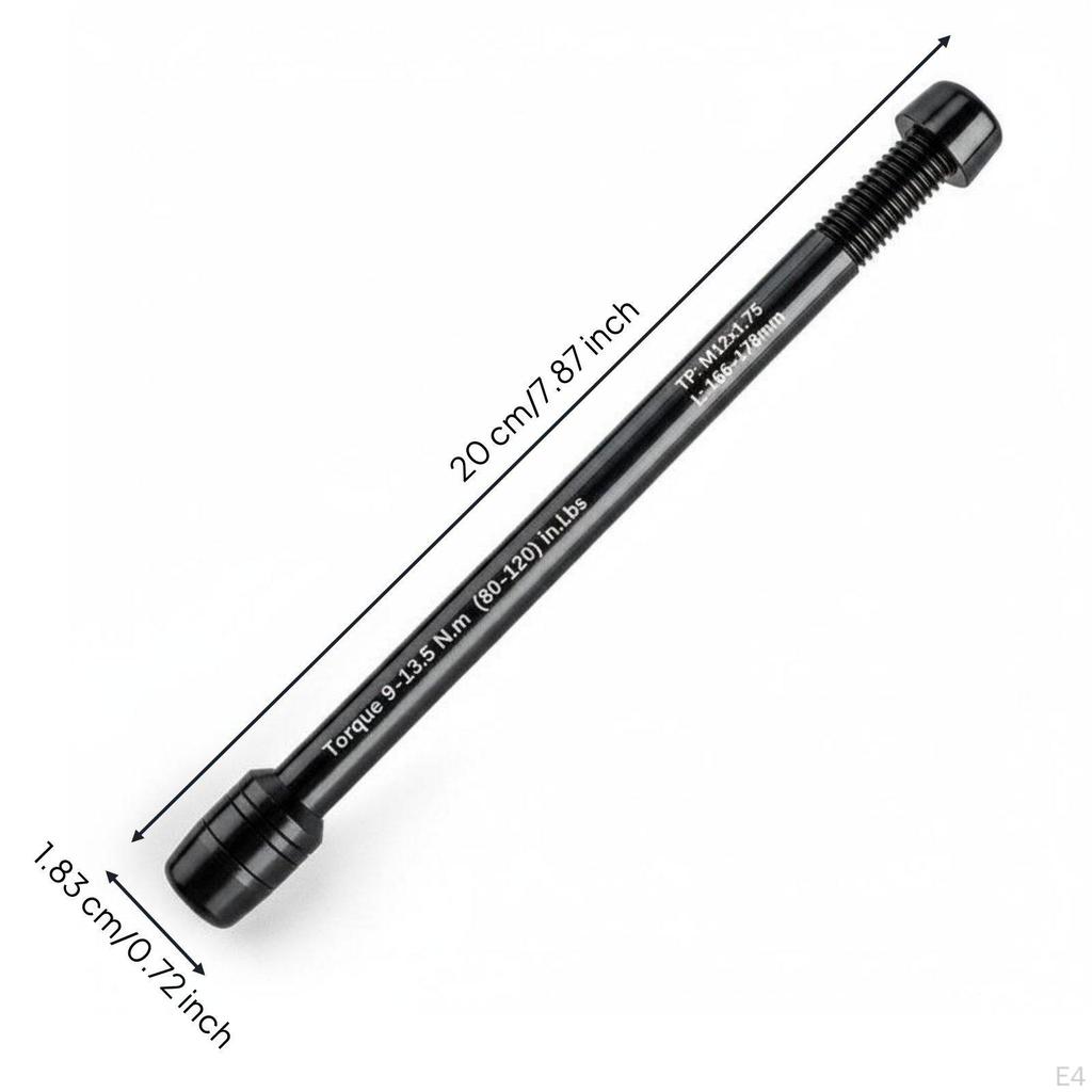 Bike Thru Axle Adapter 12mm Easy to Install for Indoor Training, Biking Workout M12x1.5