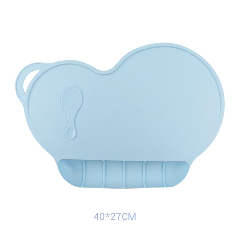 Anti-Skid Pad Silicone Placemat Waterproof Table Mat for Children Food-Grade Flexible Mat Washable Heat Resistant for Dining