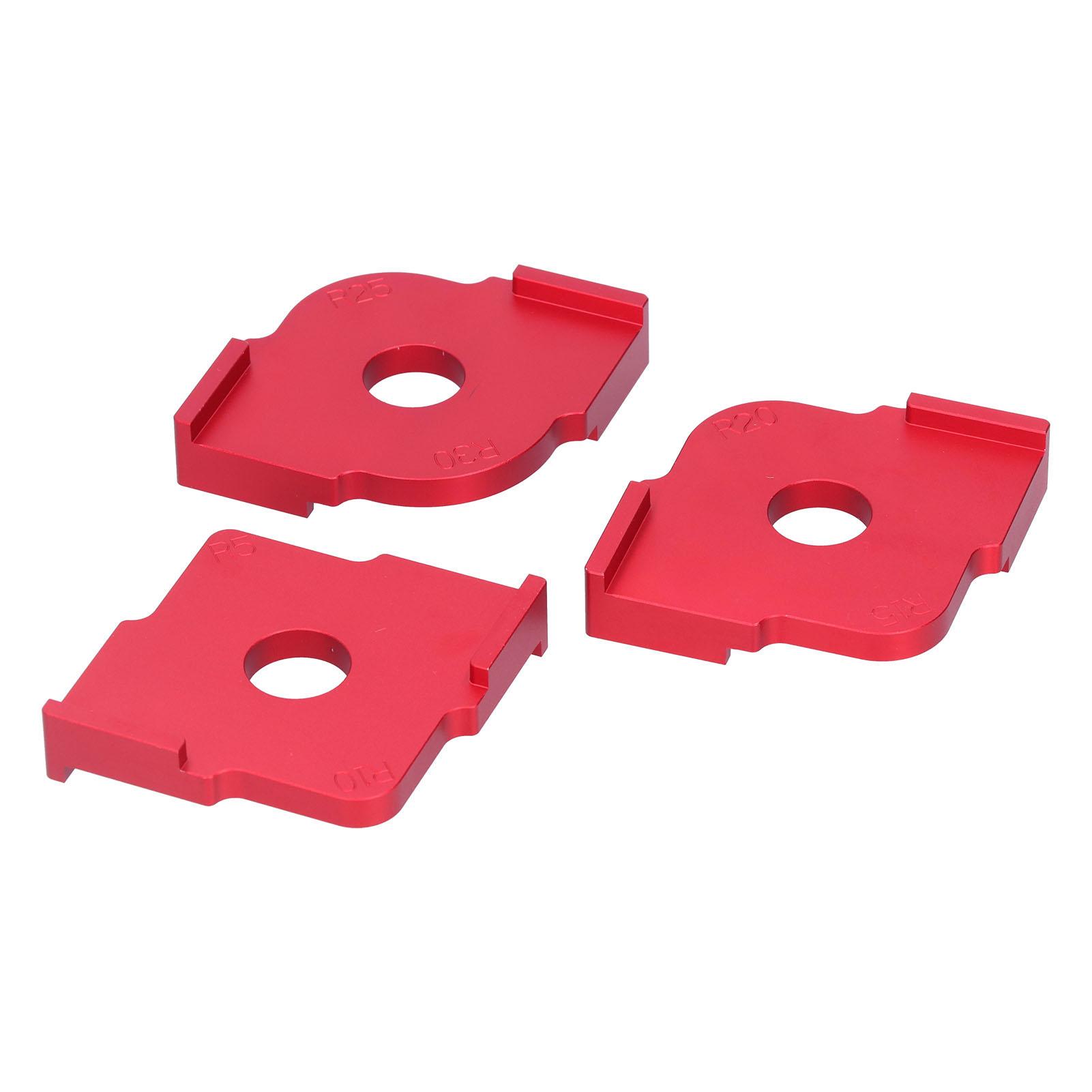 

3 шт. Шаблон с круглыми углами Деревообработка Филе Сплав Радиусный кондуктор Фрезерный столярный инструмент