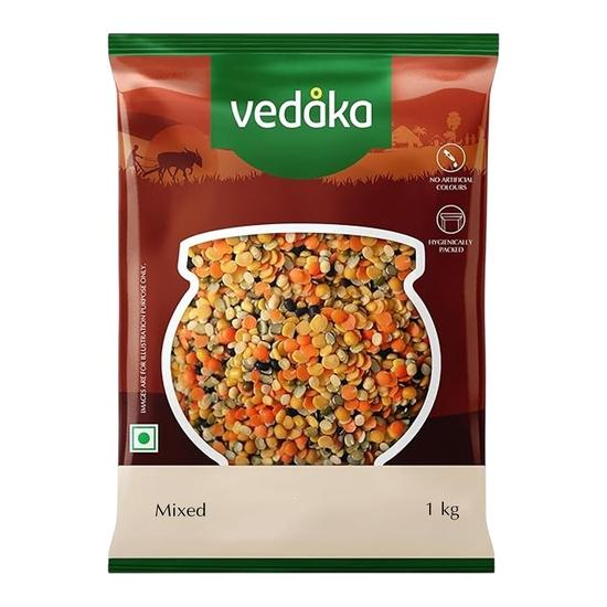 

Vedaka Premium Unfilshed Mixed Dal | Натуральный богатый источник белка | 1 кг