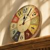 12 Inch Wooden Wall Clock Battery Operated Retro Wall Clock Quartz Wall Clock  For Living Room