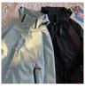 Vintage Windbreaker im amerikanischen Stil: Herren Japanische Cityboy Workwear Jacke mit Stehkragen und Kapuze