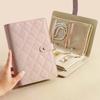 Stylish PU leather Jewelry Box, Portable Velvet Pouch with Clear Zipper, Ideal Women's Gift 1PC