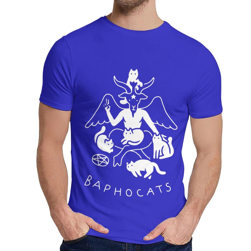 Crewneck Baphocats Baphomet Satan Demon Tee Shirt Summer Male Comfortable T Shirt Design For Unisex