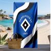 Hamburger SV Football Print Beach Towel, Large Soft Quick Dry Towel for Beach Camping Swimming