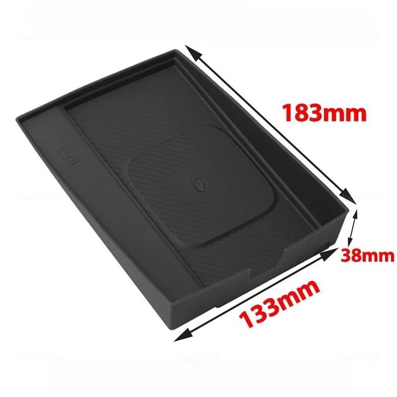 For 2024-25 Kia EV9 Silicone Car Central Control Wireless Charging Pad Phone Non-slip Quick Charger Mat Interior Car Accessories