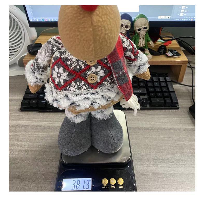 Weihnachten Teleskop Rentier & Weihnachtsmann Fensterdekoration Ornament