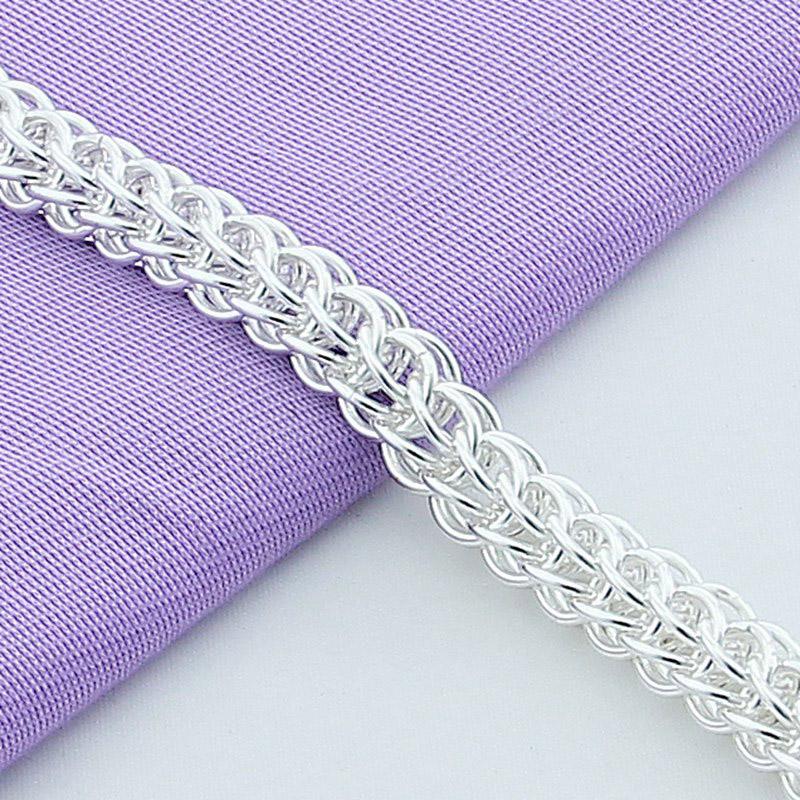 Cadenas de pulsera de plata 925 para accesorios de joyería de moda para mujer