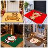 Non-Slip Reindeer Door Mat Diatom Mud Santa Claus Entryway Rug Durable Entrance Door Mat  Balcony
