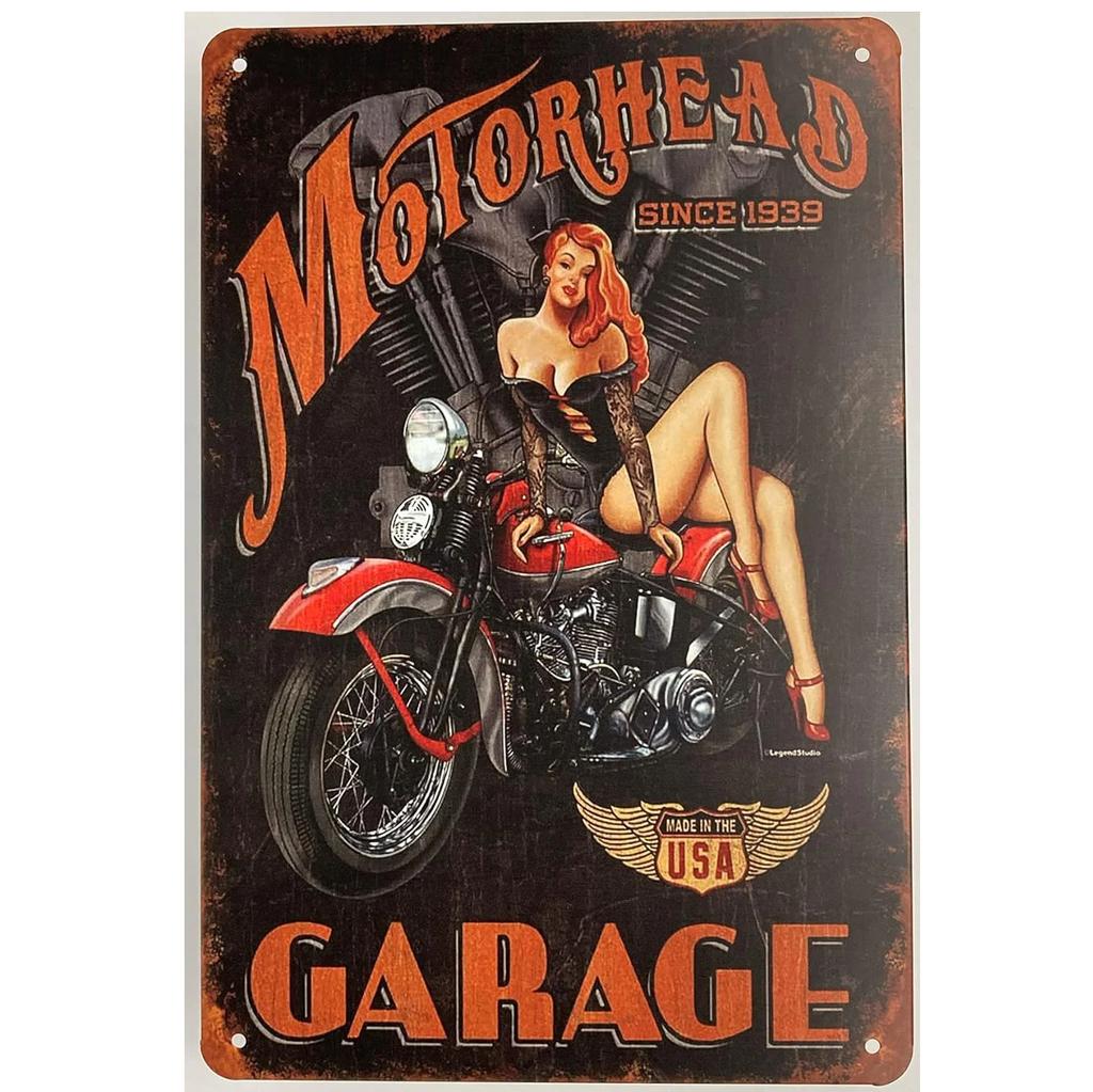 Metal Tin Signs Plaque Pinup Garage Wall Decoration Vintage Iron Painting Art Posters for Man Cave Home Cafe Garage Club Bar