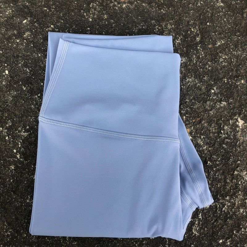 Pure Color High Waist Fashion Ankle-Length Pants Peach Hip Yoga