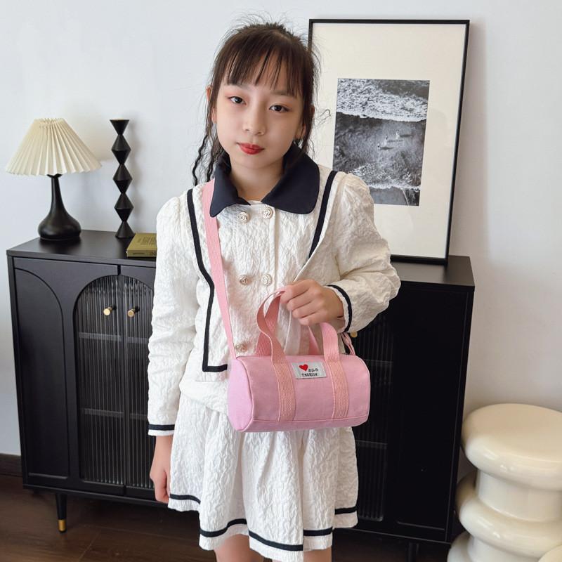 And Stylish Durable Unisex Kids Bucket Bag With Fun Letter Patches Ideal For Adventures Daily