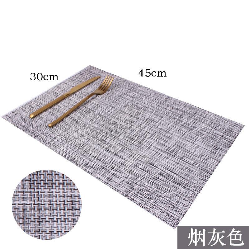 1Pc 45x30cm Rectangle Tesslin PVC Placemat Dining Table Mat Cafe Anti-slip Hot Bowl Pad Cup  Coaster