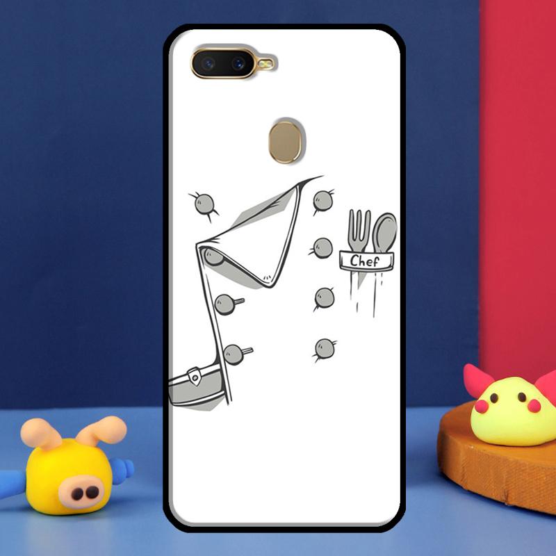 Baking Cook Chef Case For Oppo A98 A78 A58 A15 A16 A17 A5 A9 A91 A52 A72 A76 A96 A74 A94 A54 S A57 A77 Cover