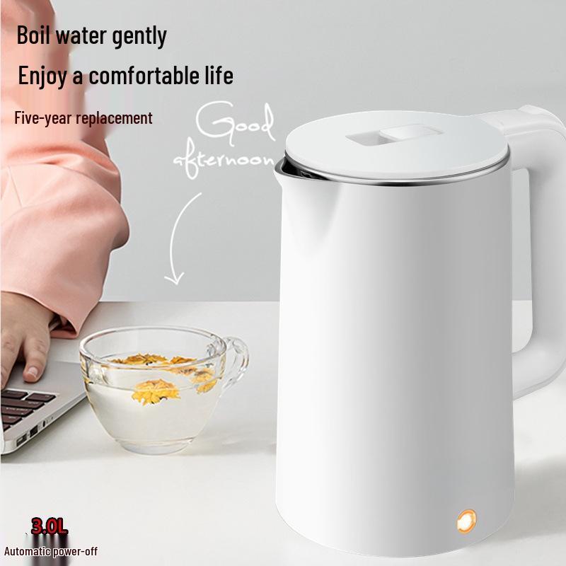 Compact Electric Kettle with Quick Boil, Large Capacity, and Insulation