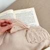 Baby Girl Spring Autumn Long Sleeve Ruffle Neck Knit Romper with Embroidery