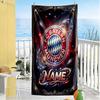 Bayern Munich Galaxy Crest Customized Name Beach Towel Soft Durable Quick-Dry Portable for SwimmingBeachCamping Travel Beach AccessoriesGym