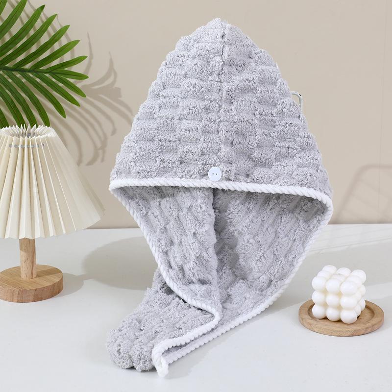 Microfiber Coral Fleece Quick-Dry Hair Wrap Towel