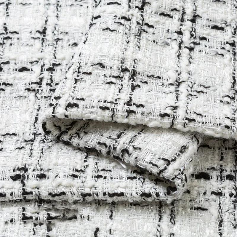 150cmx50cm Small Fragrance Woolen Cloth Fabric High-end Thick Woolen Tweed Vest Suit Coat Dress Skirt DIY Apparel Sewing Fabric