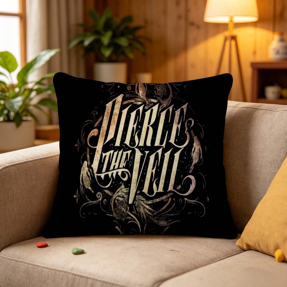 P-Pierce The Veil Band Pillow Cushion Cover Pillowcase Living Room Sofa Home Decor Customized
