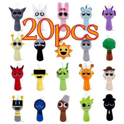 10-20pcs Sprunki Plush Toys Plush Doll Sprunki Game Cartoon Pillow Kids Birthday Gifts Stuffed Dolls Christmas Gift
