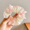 Korean Style Spring/Summer Floral Intestine Hair Scrunchie for Women – Elegant Ponytail Tie and Mori Girl Accessory.