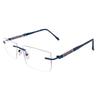 RSINC RimLess frame/eyeglass/Spectacle, Optical, Metal For Men And Women, Play Blue Blue 3110 52-18-145 (IB-2) M1