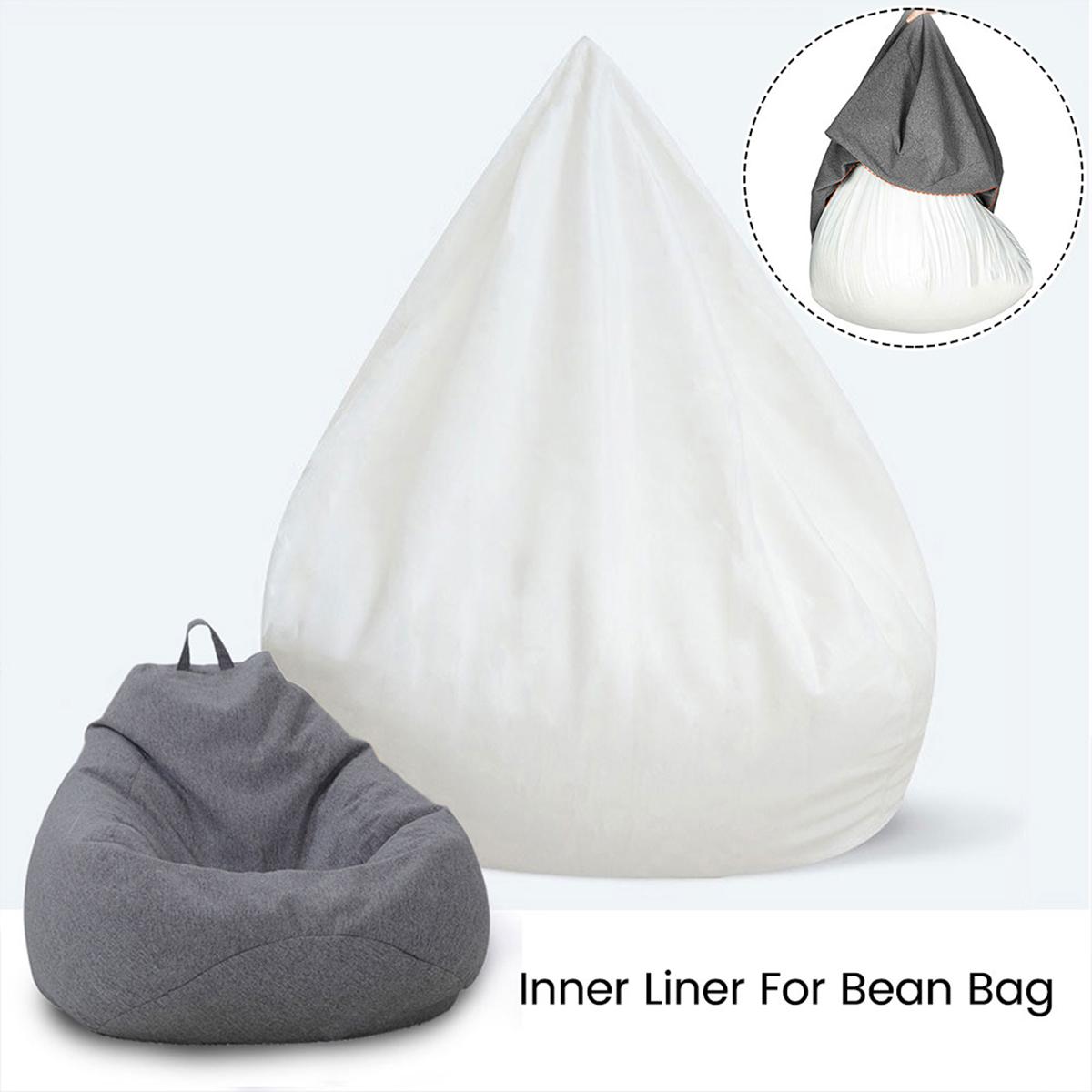 Large Bean Bag Lazy Seat Chair Sofa Inner Liner Cover Couch Soft Fluffy Breathable Adult Child Tatami  Decorative No Padding