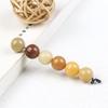 Natural Bodhi Root Multi-Treasure Round Beads 12MM for Handmade DIY Buddhist Rosary Bracelet – Candy Color Spacer Beads.