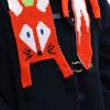 Women Scarf Cartoon Fox Design Faux Cashmere Soft Warm Scarf Autumn Winter Long Scarf Versatile Clothing Accessory