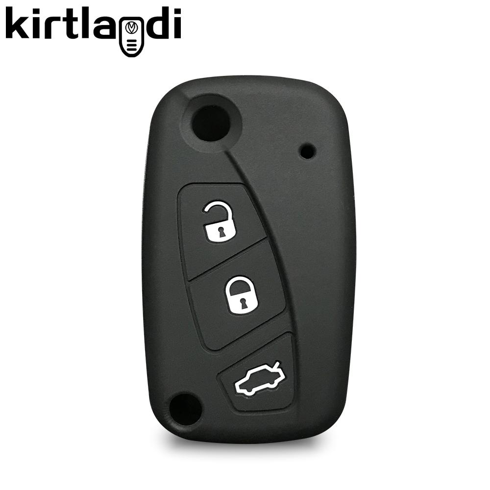 Husă Siliconică pentru Cheie Tip Brichetă pentru Fiat Panda Idea Stilo Ducato Bravo 500 Doblo Grande Punto Bravo Microbuz Linea Telecomandă cu 3 Butoane