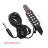Acoustic Guitar Pickup Clip on Guitar Pick Up Transducer Instrument Pick up with 1 4 Inch Connector 2.9 Meters Cable