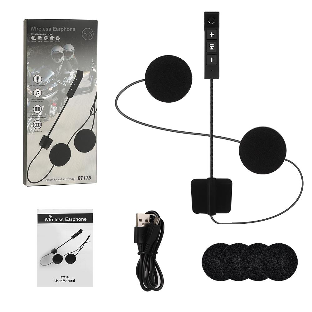 

Портативная гарнитура для мотоциклетного шлема Bluetooth-наушники Водонепроницаемый беспроводной стереоплеер для музыки Handsfree Мотоциклетные наушники