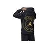 Jordan Logo Letter Print Hooded Sports Sweatshirt Kids Sweatshirt Black FJ6006-010