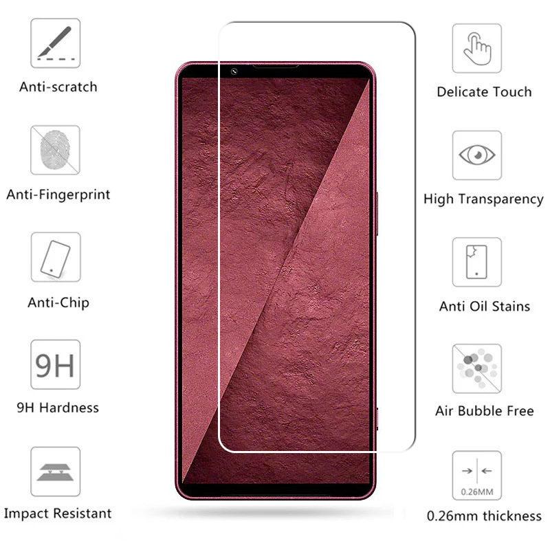 Full Clear Glass For Sony Xperia 1 VIII Tempered Glass Screen Protector HD Protective Phone Film For Sony Xperia 1 VIII